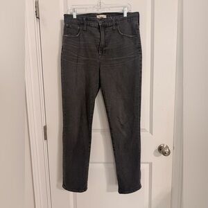 Madewell-Women's Distressed Black Jeans